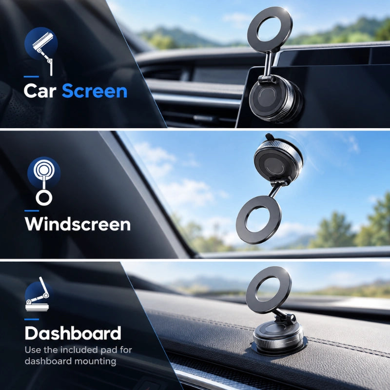 Arenno Halo - 360° Magnetic Car Phone Holder [BUY 1, GET 1 FREE]